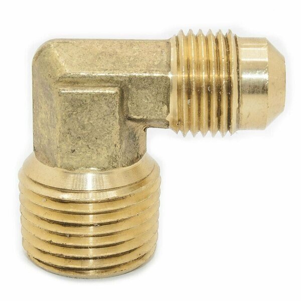 #49 1/2 Inch x 1/4 Inch Brass Flare MIP Elbow, Thrifco Plumbing, Mfr#: 6949018